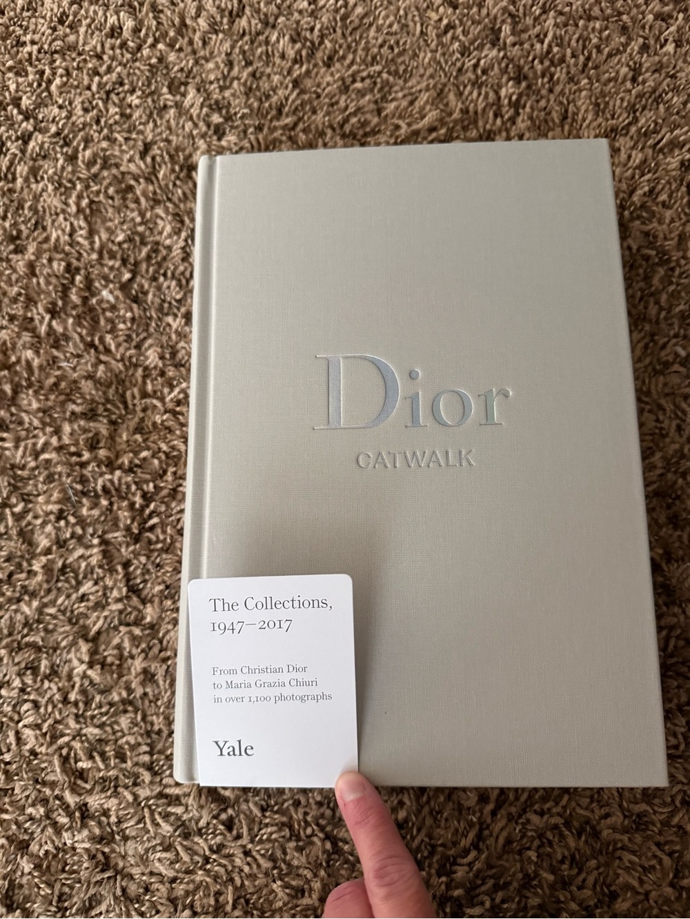 Dior Catwalk Hardcover — Light Gray Cover